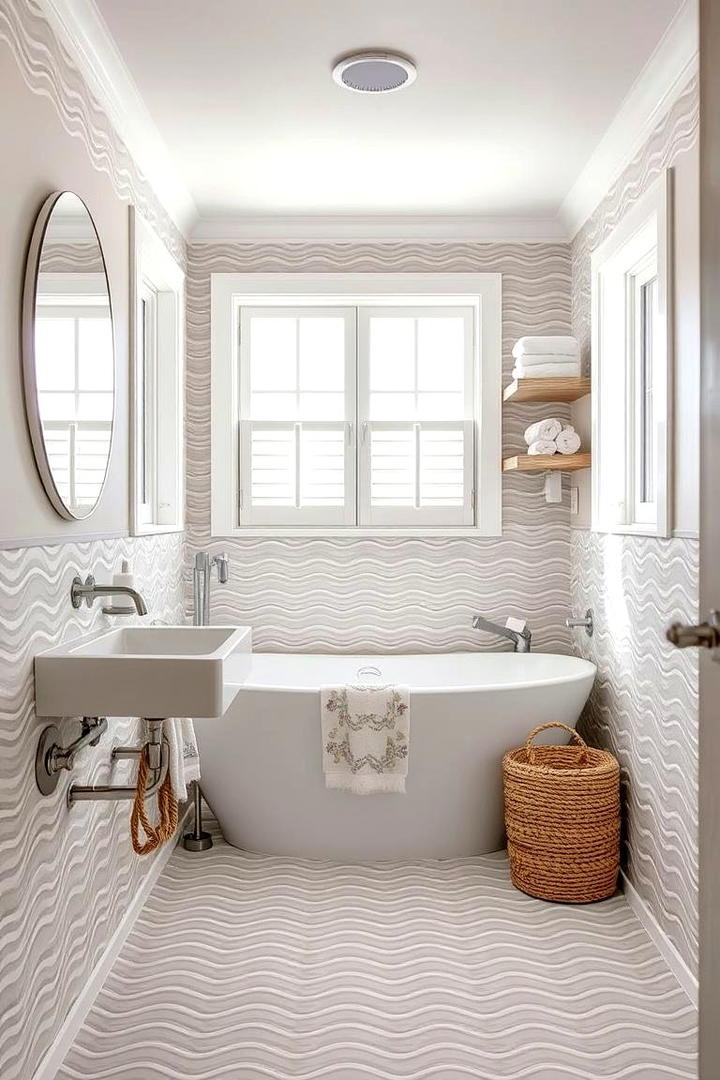 Coastal Inspired Grey Haven - 21 Grey Tile Bathroom Ideas