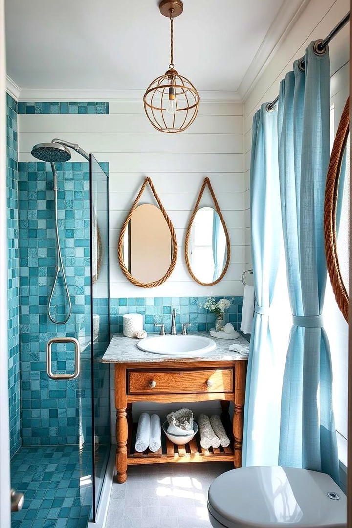 Coastal Themed Bathroom - 30 Home Decor Ideas