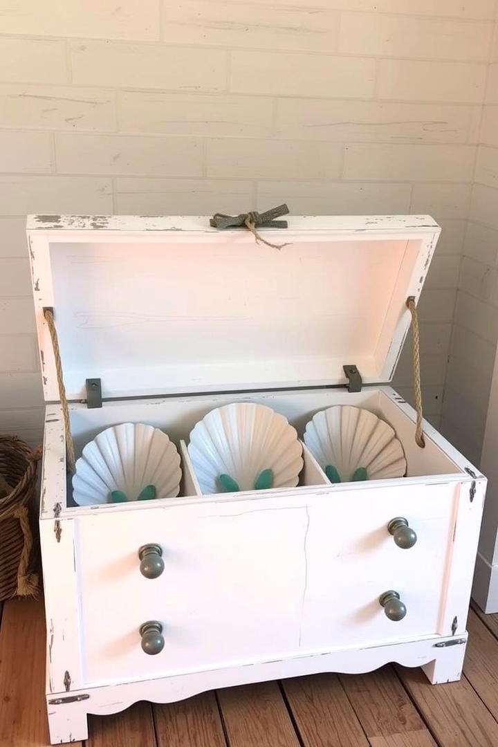 Coastal Themed Jewelry Chest - 30 Jewelry Storage Ideastxt