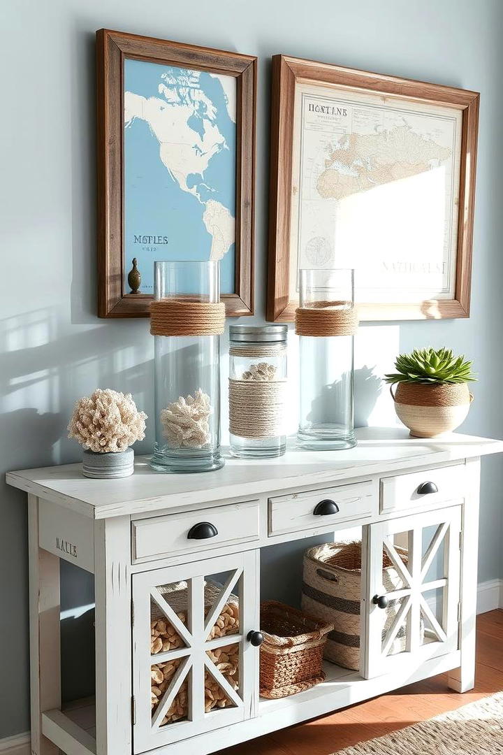 Coastal Vibes - 30 Console Table Decor Ideas