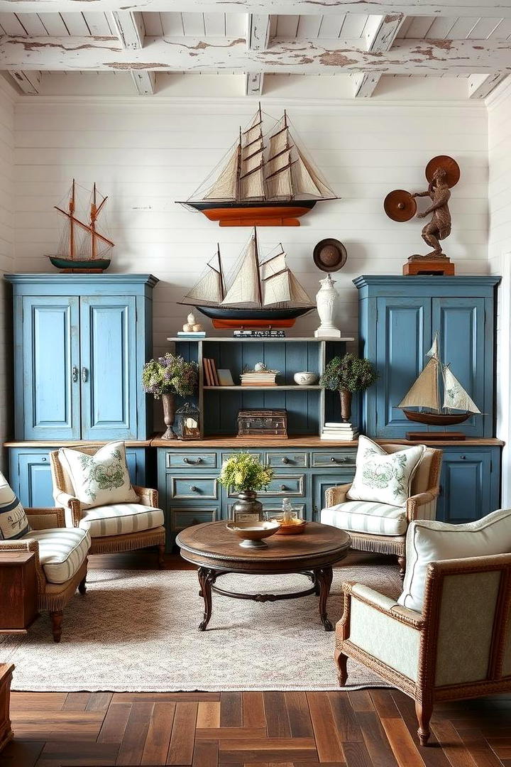 Coastal Vintage Fusion - 21 Coastal Living Room Ideas