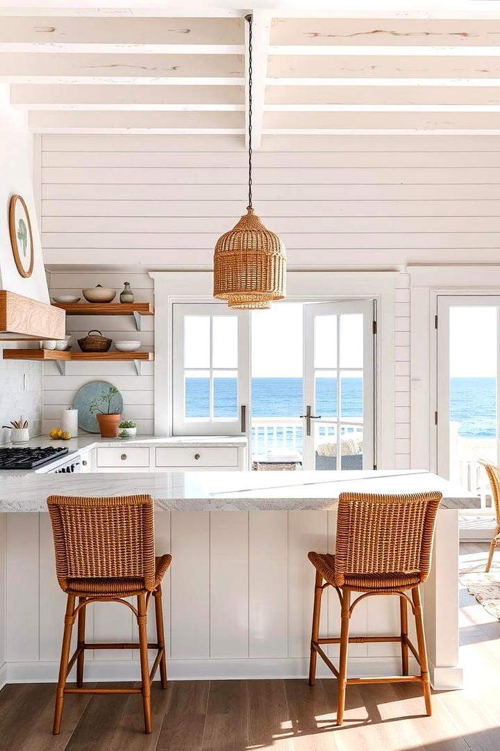 Coastal White Retreat - 21 White Kitchen Ideas