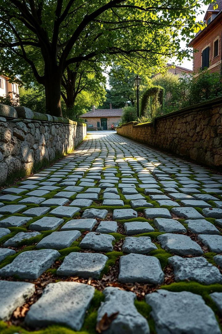 Cobblestone Garden Trail - 30 Garden Path Ideas