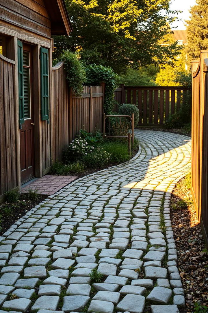 Cobblestone Pathway - 17 Rock Walkway Ideas