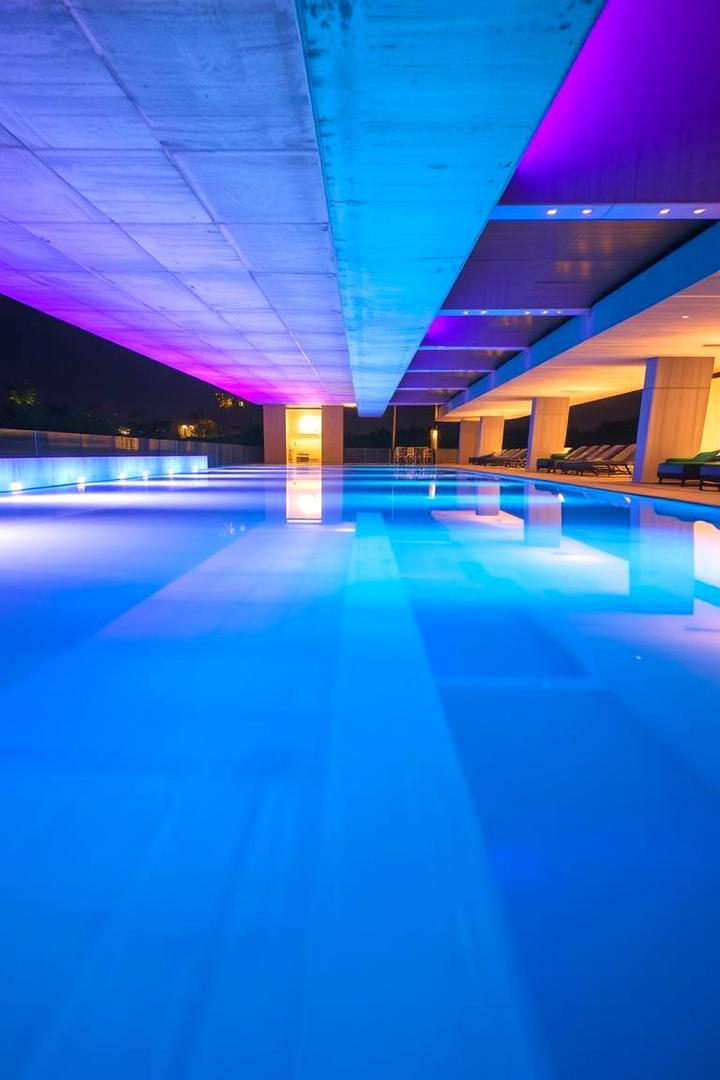 Color Changing LED Pool - 30 Small Pool Ideas