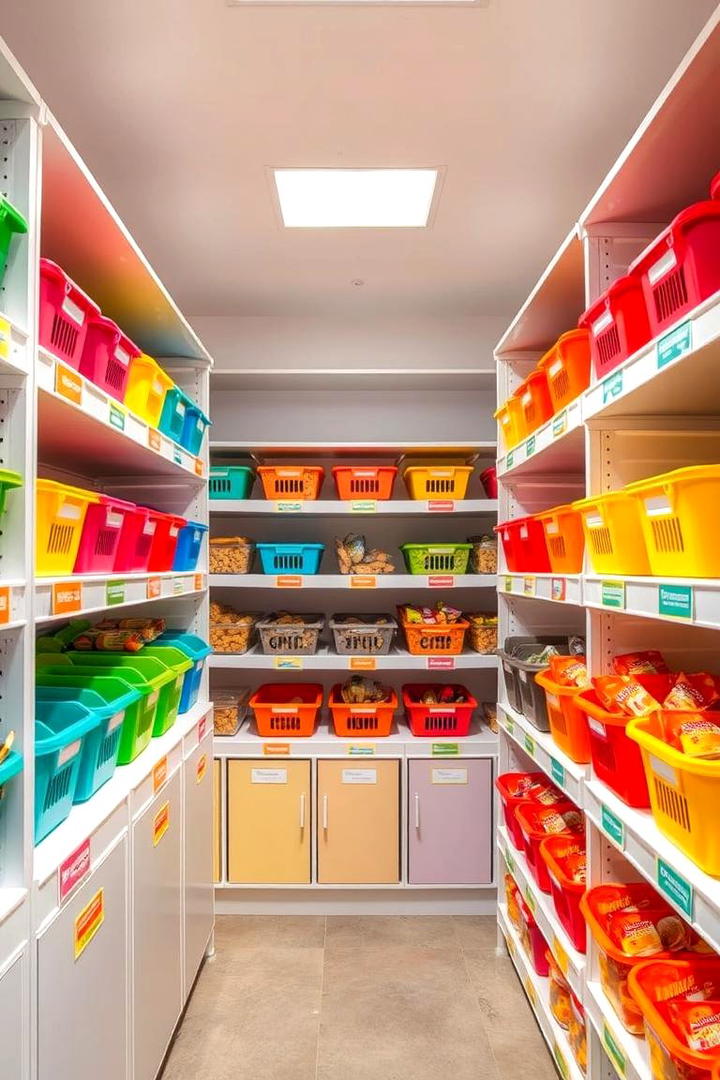 Color Coded Organization - 30 Fridge Organization Ideas