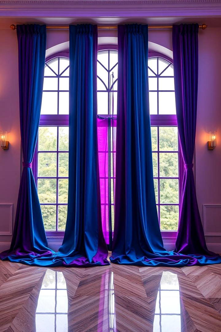 Color Coordinated Drapery - 30 Birthday Decoration Ideas