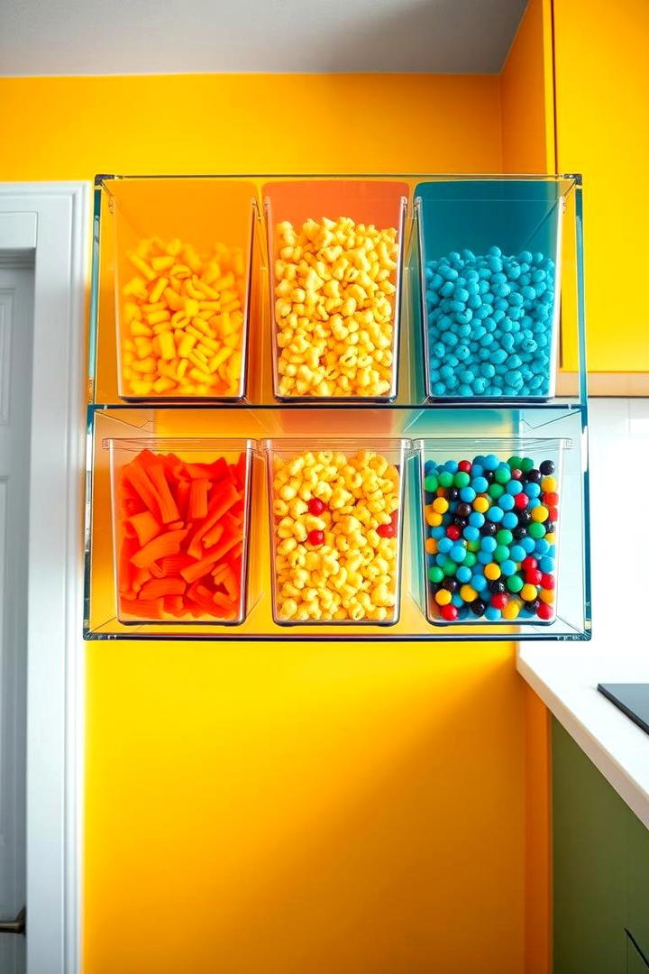 Color coordinated Storage - 30 Snack Storage Ideas