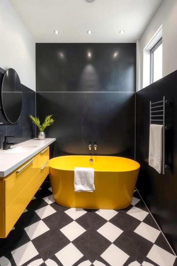 Colorful Accent Bathtub - 30 Bathtub Ideas