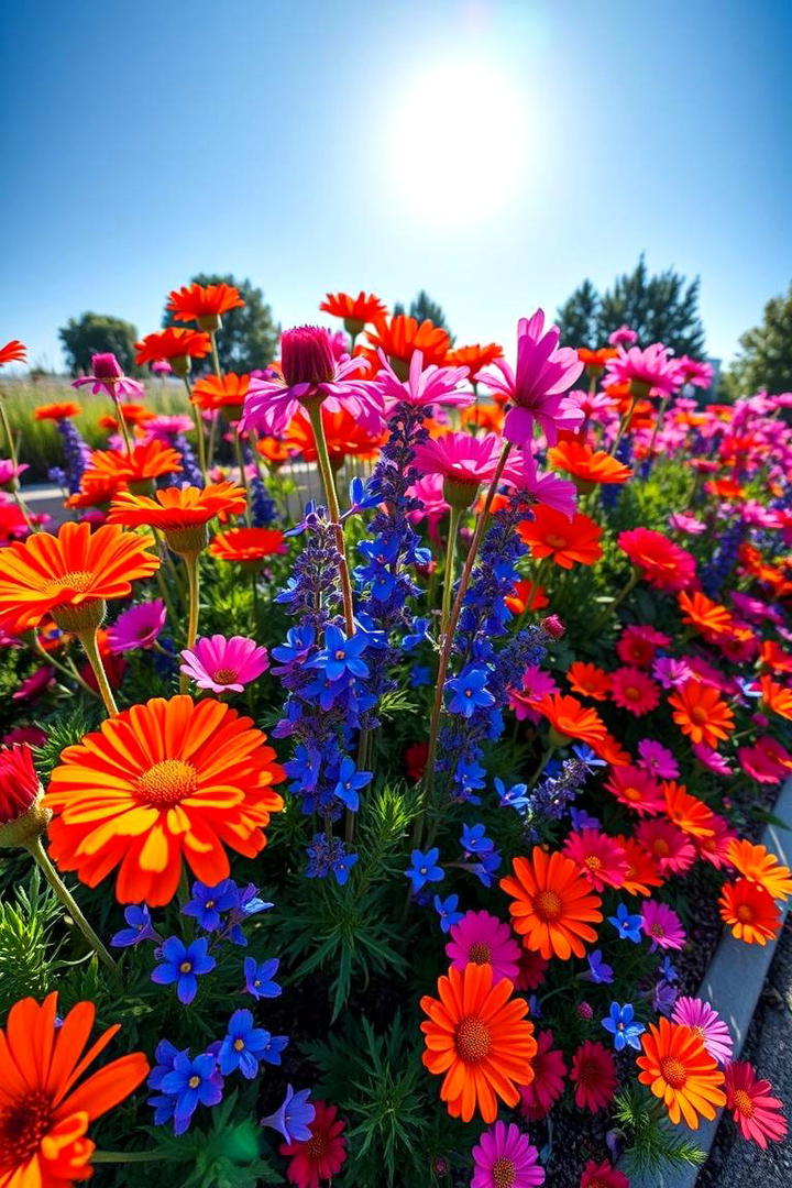 Colorful Annual Explosion - 21 Flower Bed Ideas