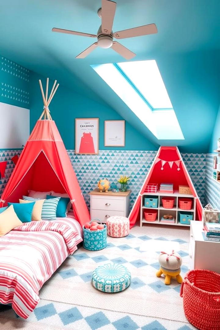 Colorful Coordinated Themes - 21 Shared Kids Room Design Ideas