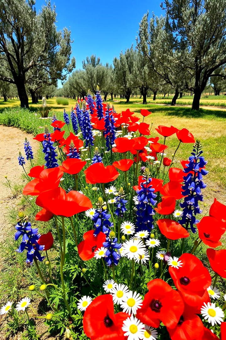 Colorful Flower Borders - 30 Greek Garden Ideas