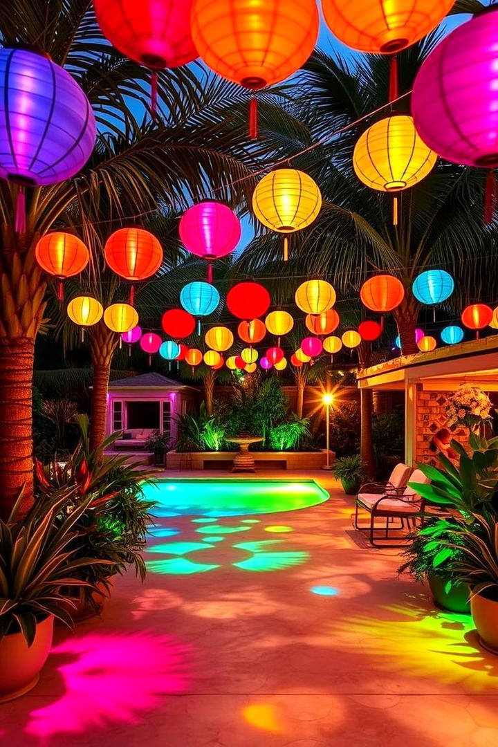 Colorful Lantern String Lights - 30 Lantern Decor Ideas