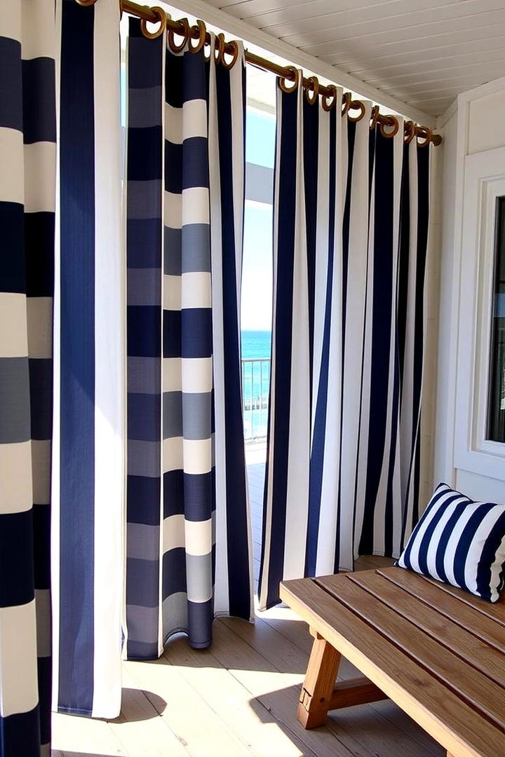 Colorful Outdoor Stripes - 30 Patio Curtain Ideas