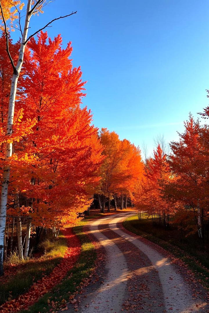 Colorful Seasonal Foliage Display - 30 Tree Landscaping Ideas