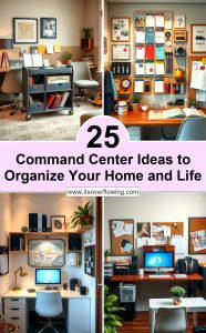 25 Command Center Ideas to Organize Your Home and Life