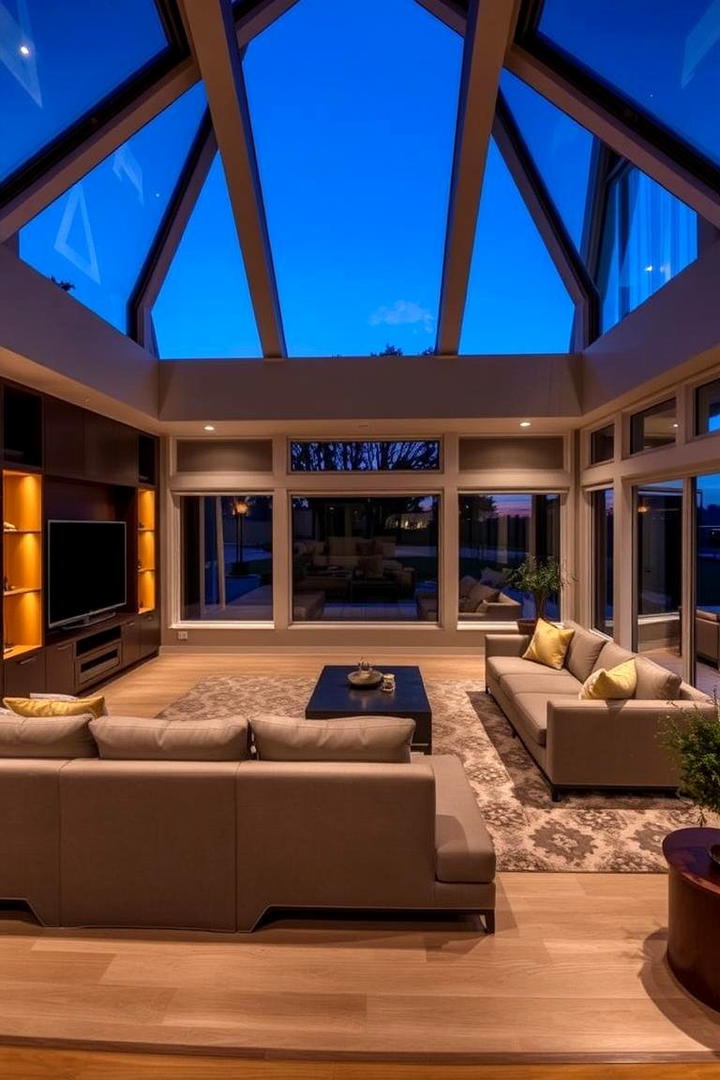 Compact Entertainment Sunroom - 30 Small Sunroom Ideas