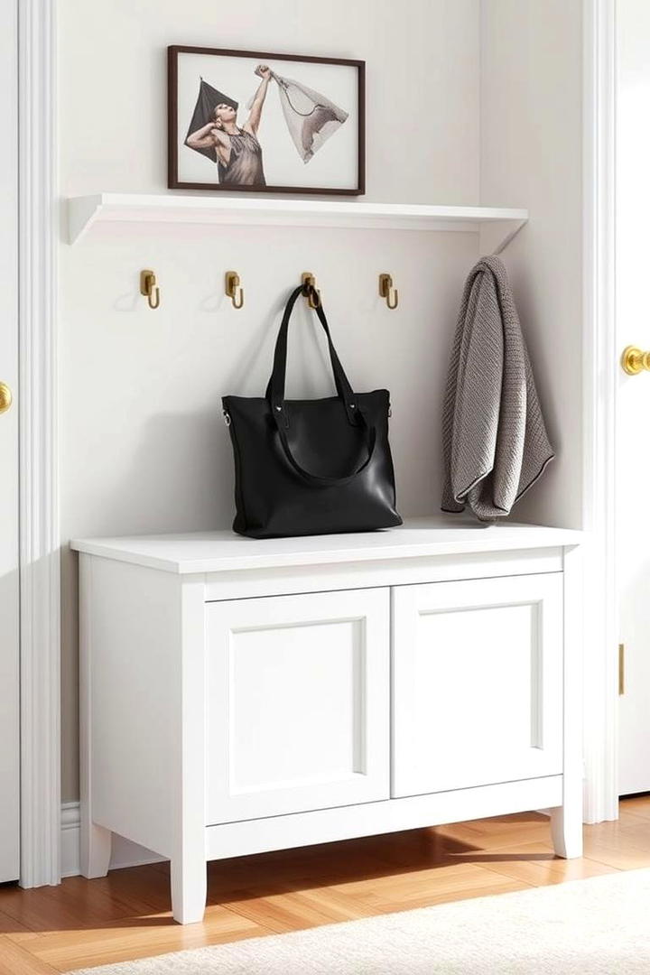 Compact Entryway Bench - 30 Mudroom Bench Ideas