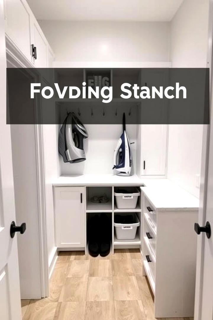 Compact Folding Stations - 30 Mudroom Laundry Room Ideas