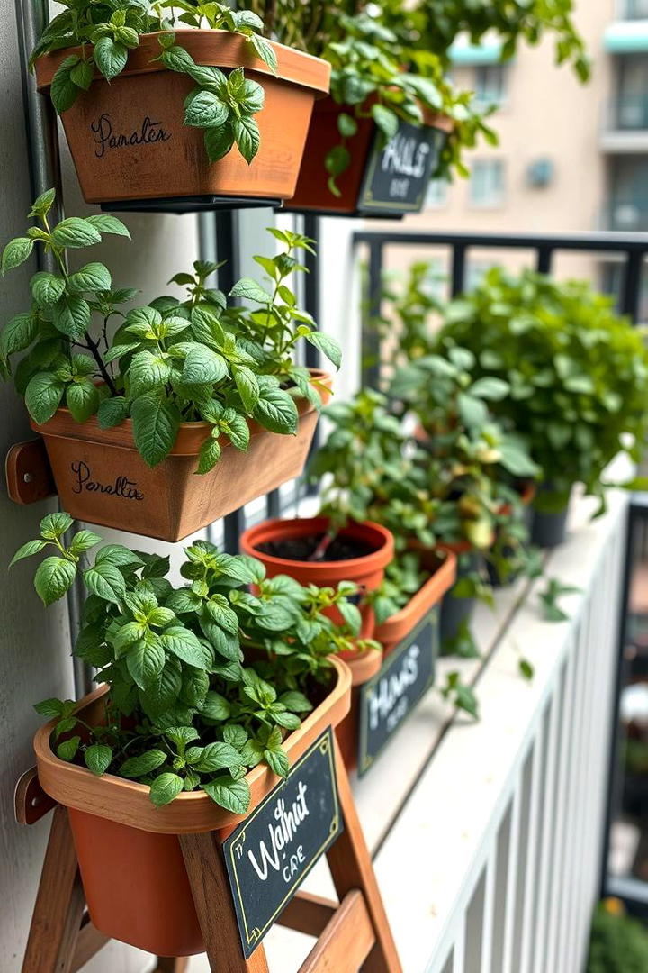 Compact Herb Garden - 21 Balcony Ideas