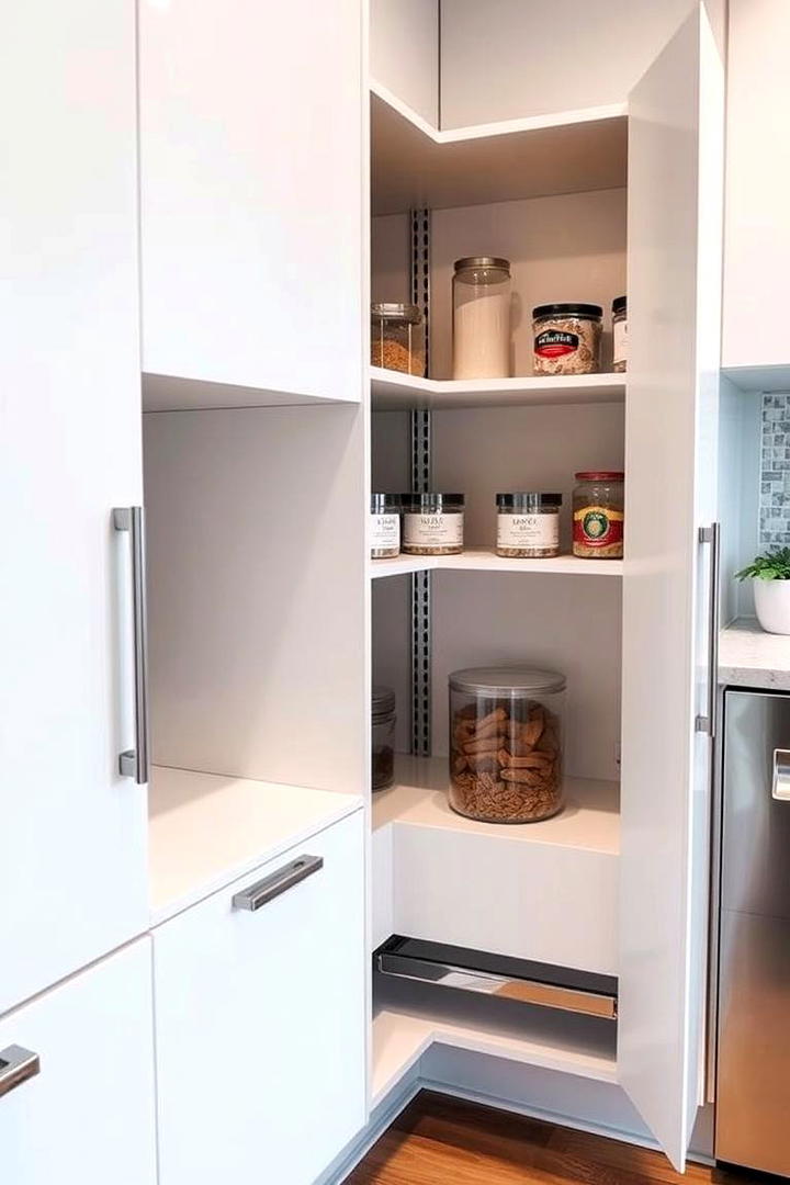 Compact Pull Out Corner Pantry - 30 Corner Pantry Ideas