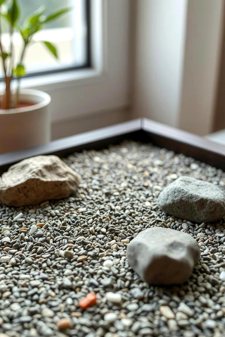 Compact Stone Zen Garden - 30 Stone Garden Ideas