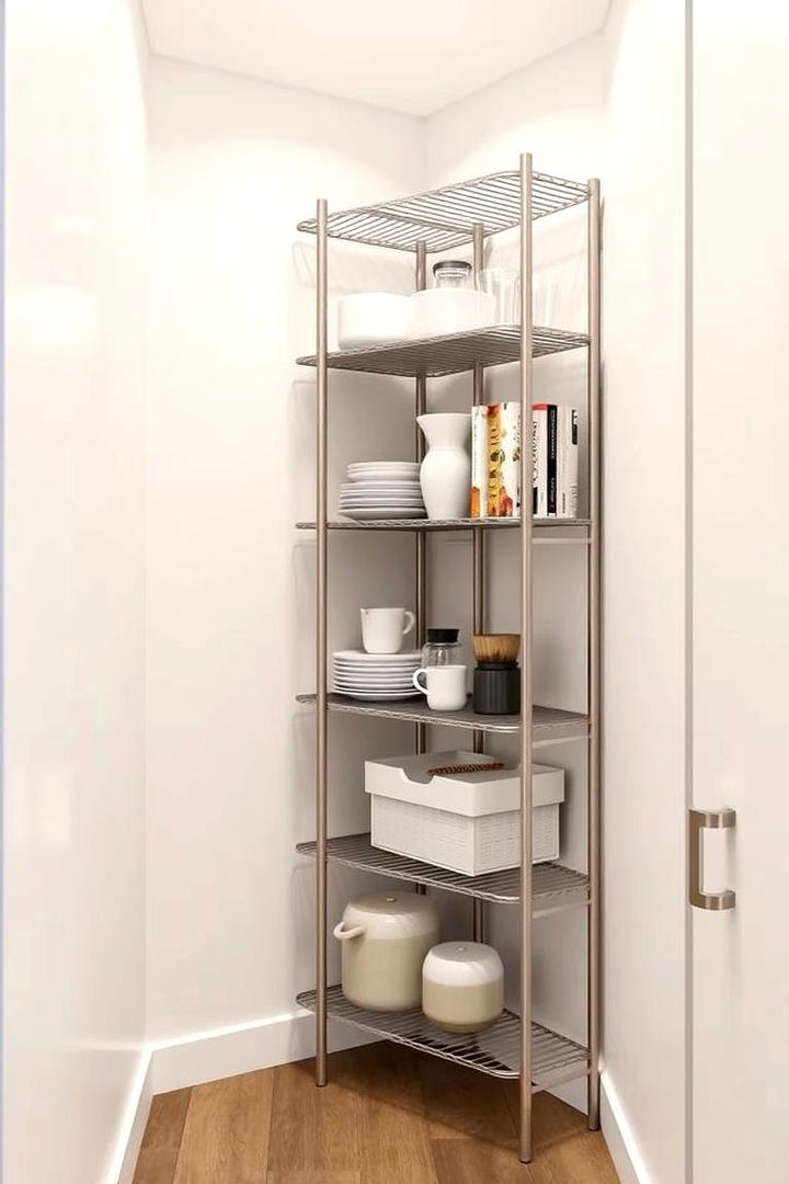 Compact Storage Corner Rack - 21 Corner Shelf Ideas