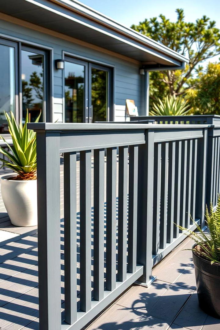 Composite Material Railing for Low Maintenance - 21 Deck Railing Ideas