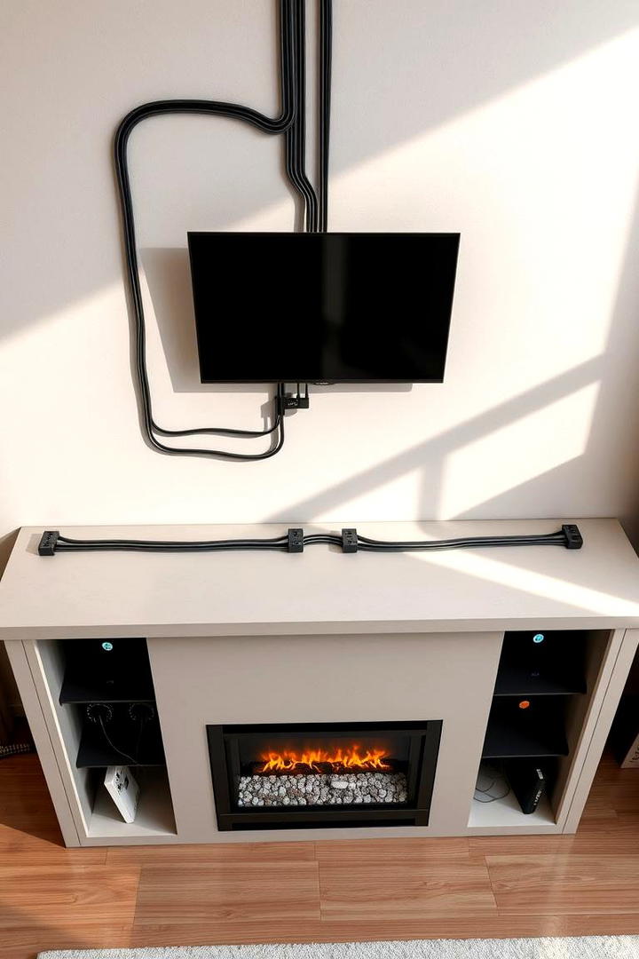 Concealed Wiring Design - 21 Tv Over Fireplace Ideas