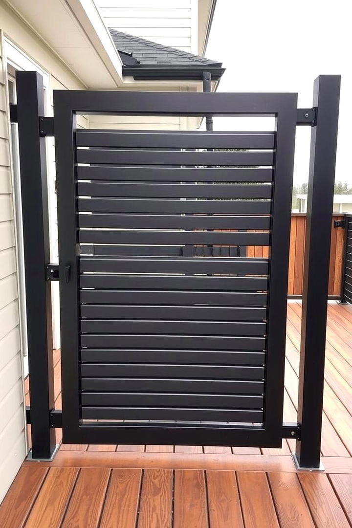 Contemporary Aluminum Frame - 30 Deck Gate Ideas