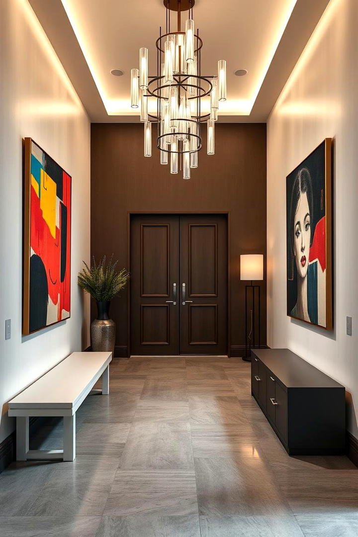 Contemporary Art Display Entry - 21 Entryway Ideas