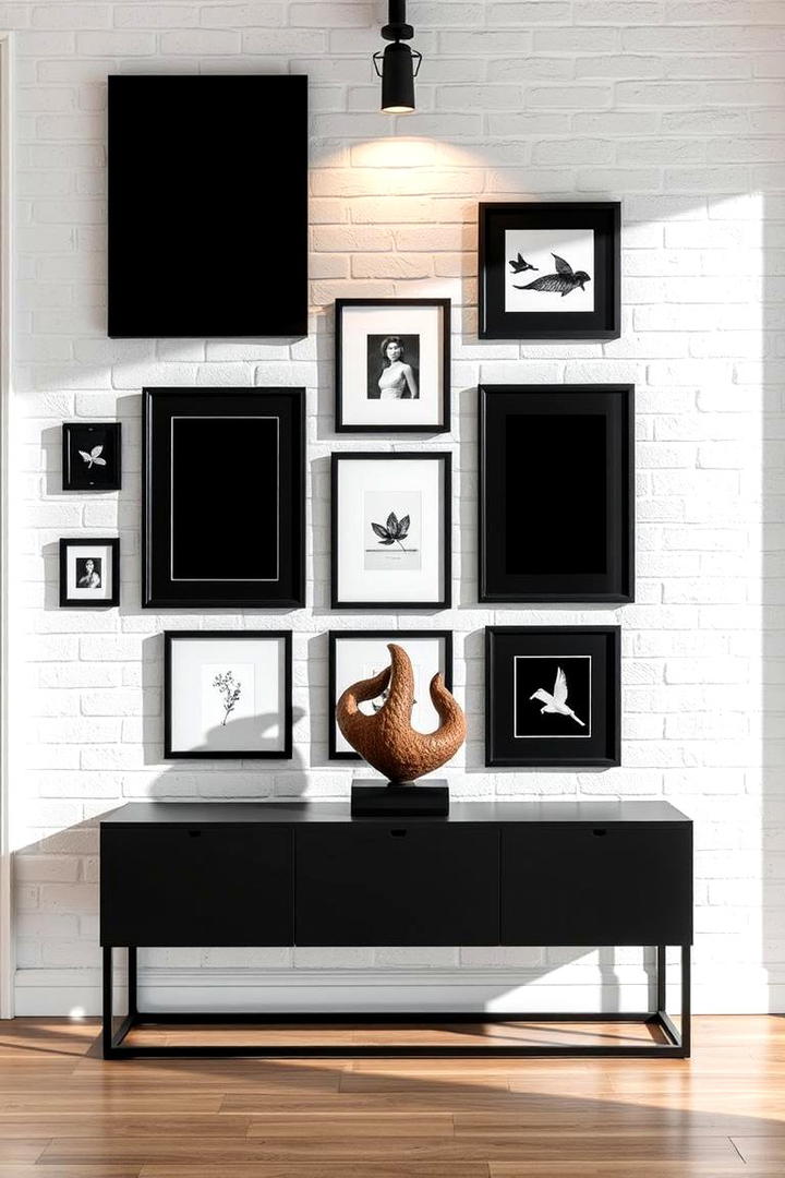 Contemporary Art Gallery Wall - 30 Home Decor Ideas