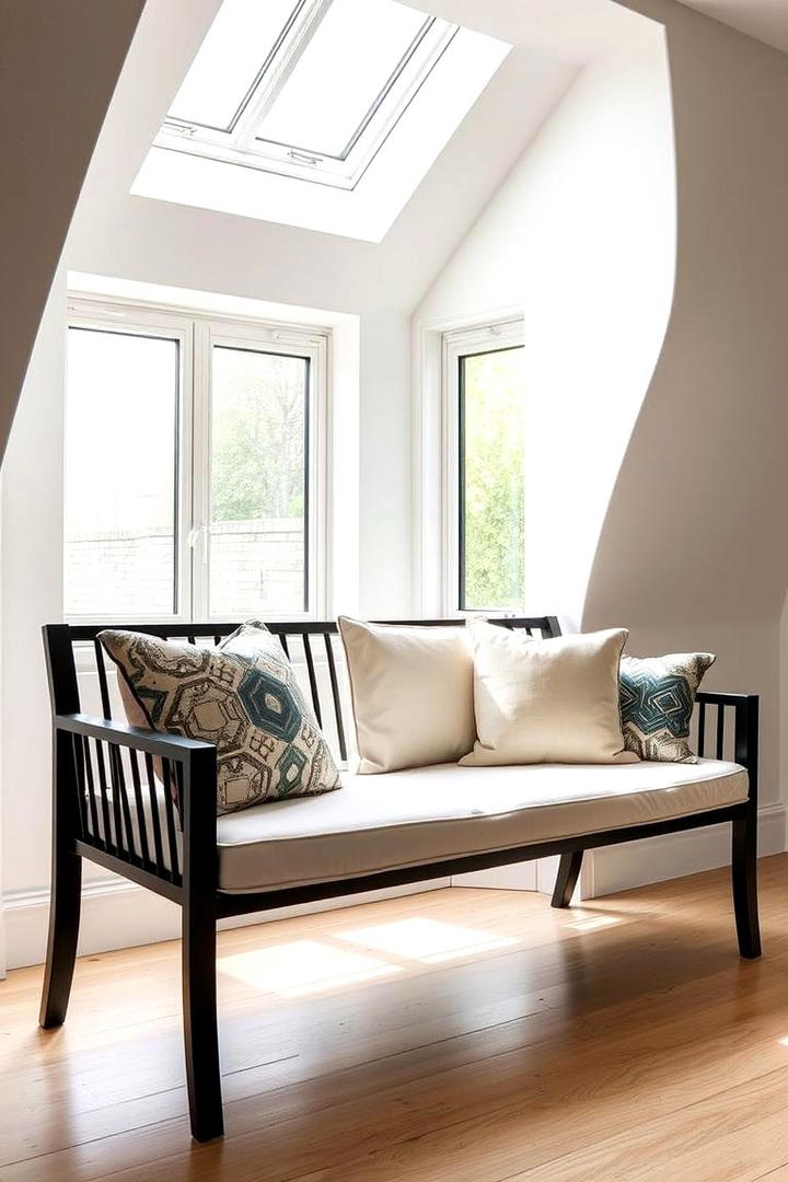 Contemporary Bay Window Bench - 30 Bay Window Ideas