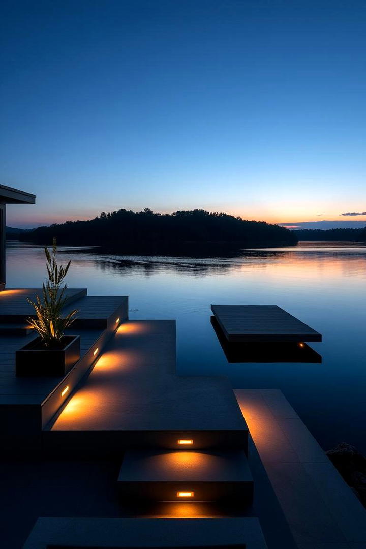 Contemporary Black Accents - 30 Lake House Exterior Colors Ideas