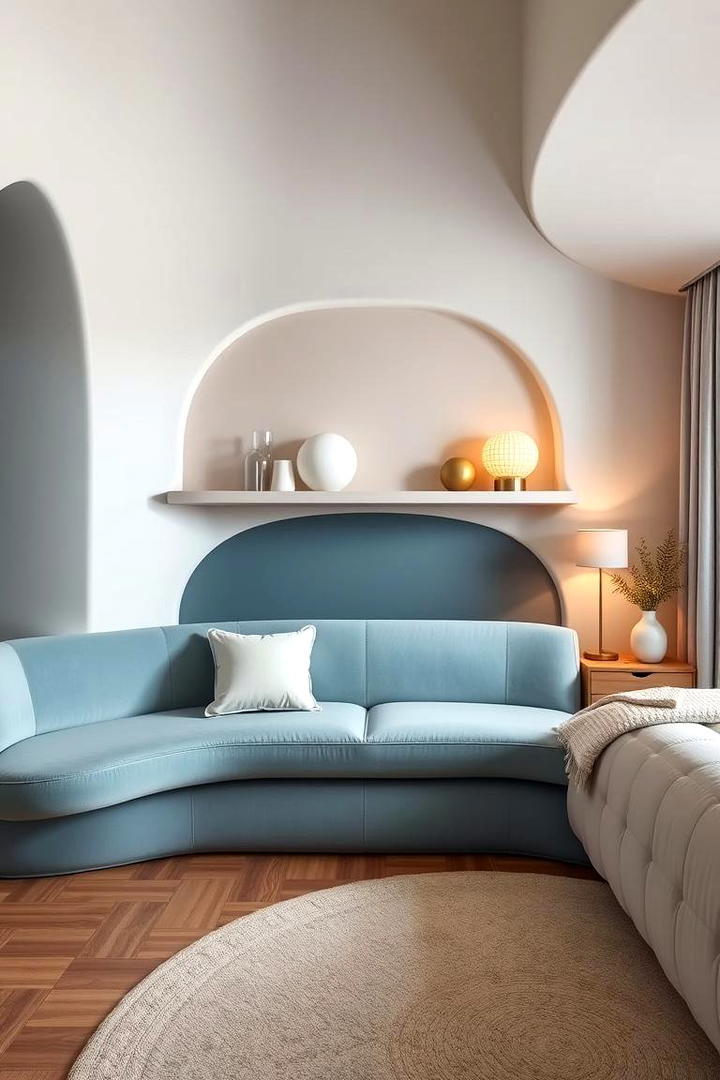 Contemporary Blue Upholstery - 21 Blue Bedroom Ideas