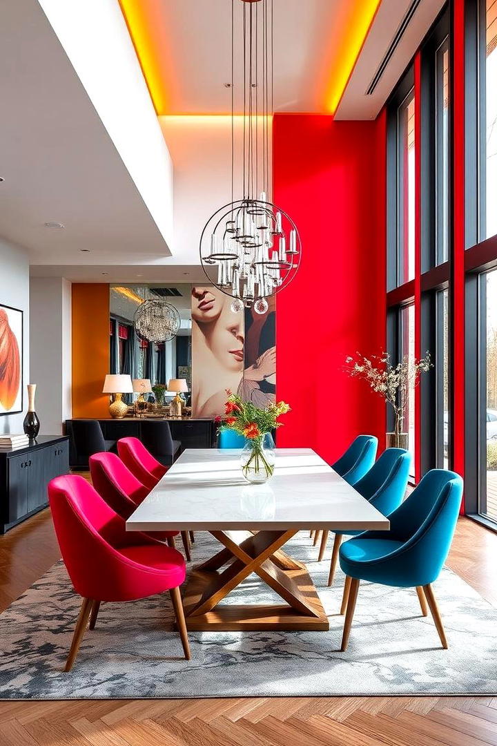 Contemporary Bold Dining Room - 21 Dining Room Design Ideas