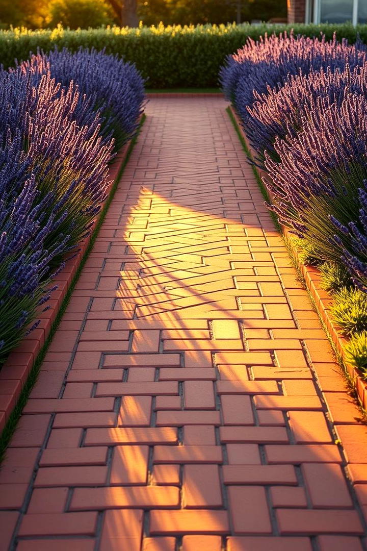 Contemporary Brick Pathway - 30 Modern Garden Edging Ideas