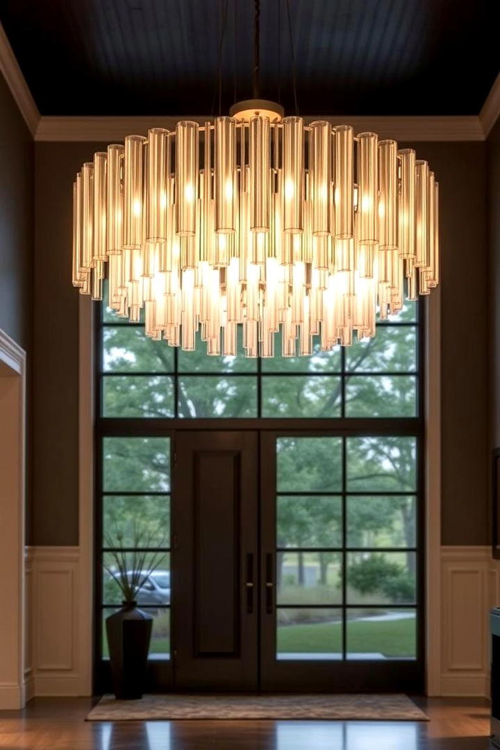 Contemporary Chandelier Statements - 21 Entryway Lighting Ideas