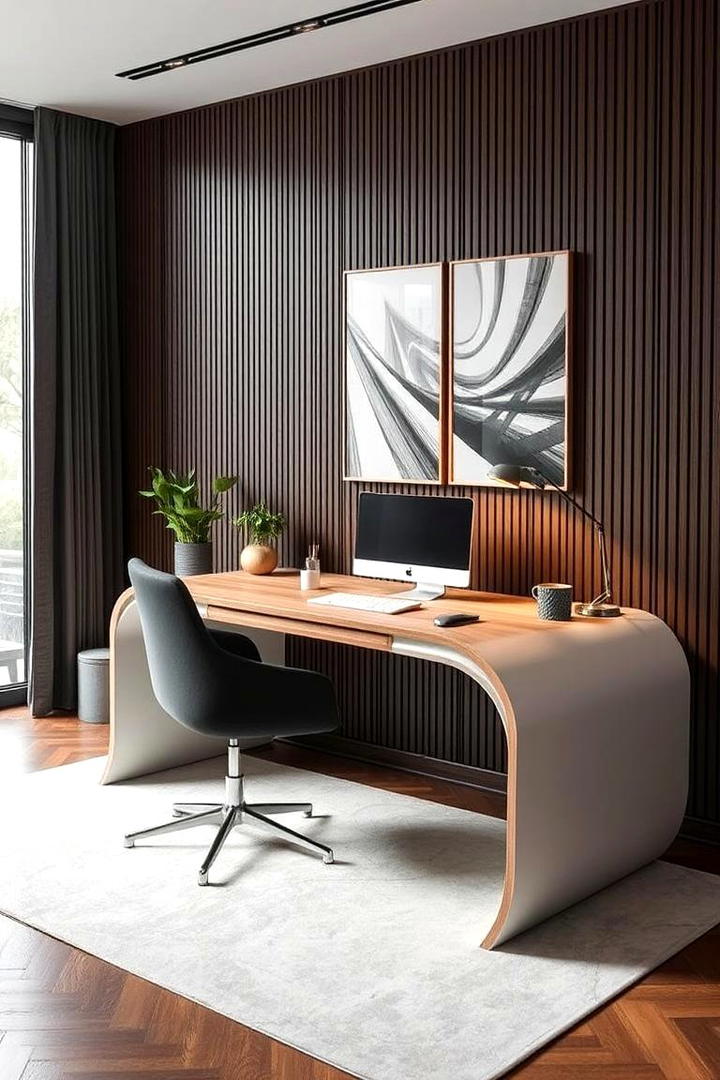 Contemporary Curved Desk - 21 Desk Ideas