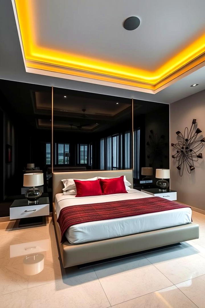 Contemporary Drama - 30 Dark Bedroom Ideas