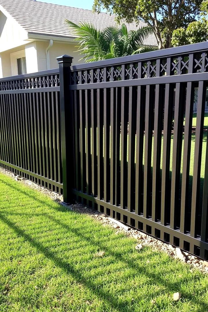 Contemporary Fencing Elements - 30 Dark Brown House With Black Trim