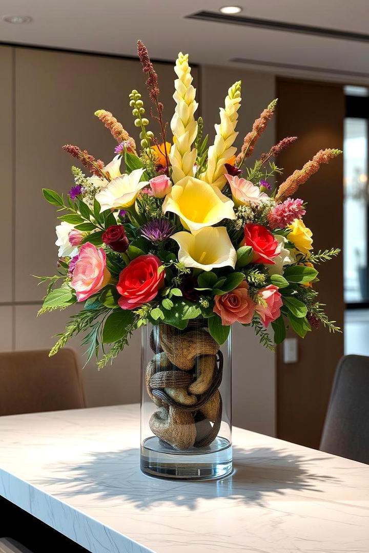 Contemporary Floral Sculptures - 21 Flower Centerpiece Ideas