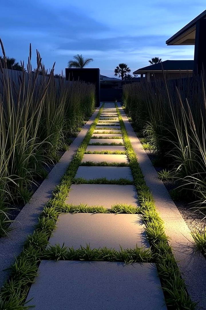 Contemporary Garden Pathway Design - 30 Modern Backyard Ideas