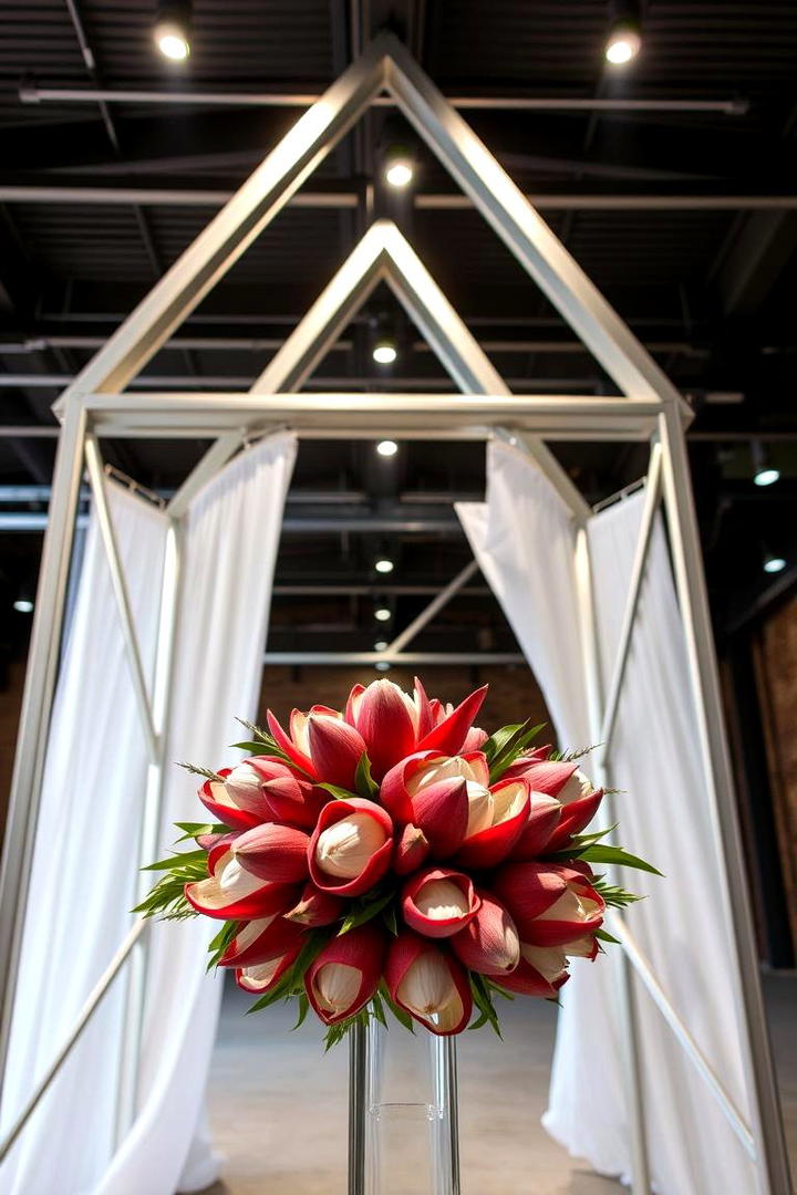 Contemporary Geometric Arch - 21 Wedding Arch Ideas