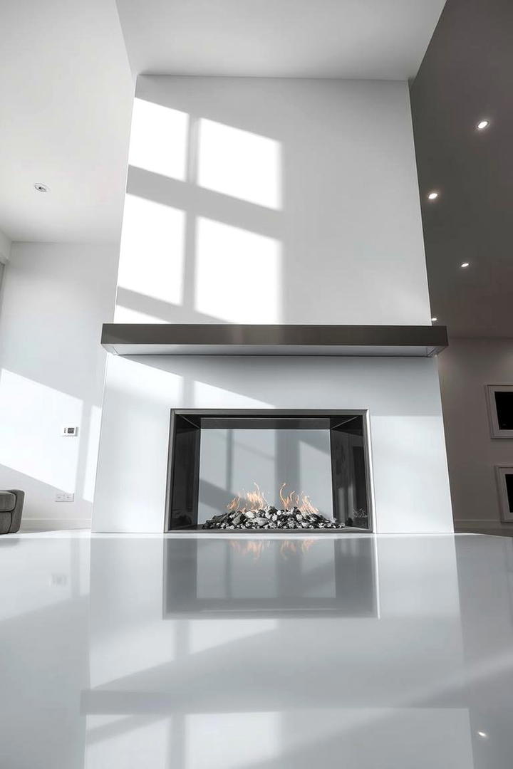 Contemporary Glass Inserts - 21 Fireplace Decor Ideas