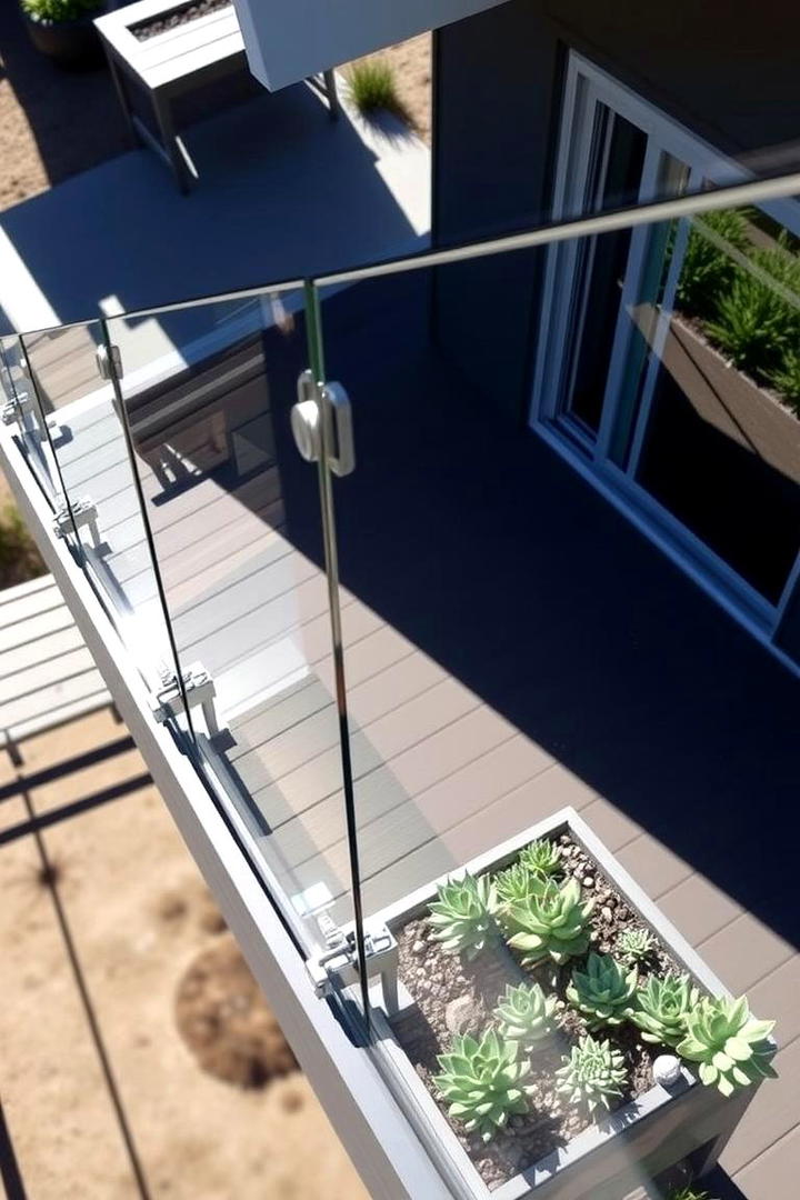 Contemporary Glass Panels - 21 Porch Railing Ideas