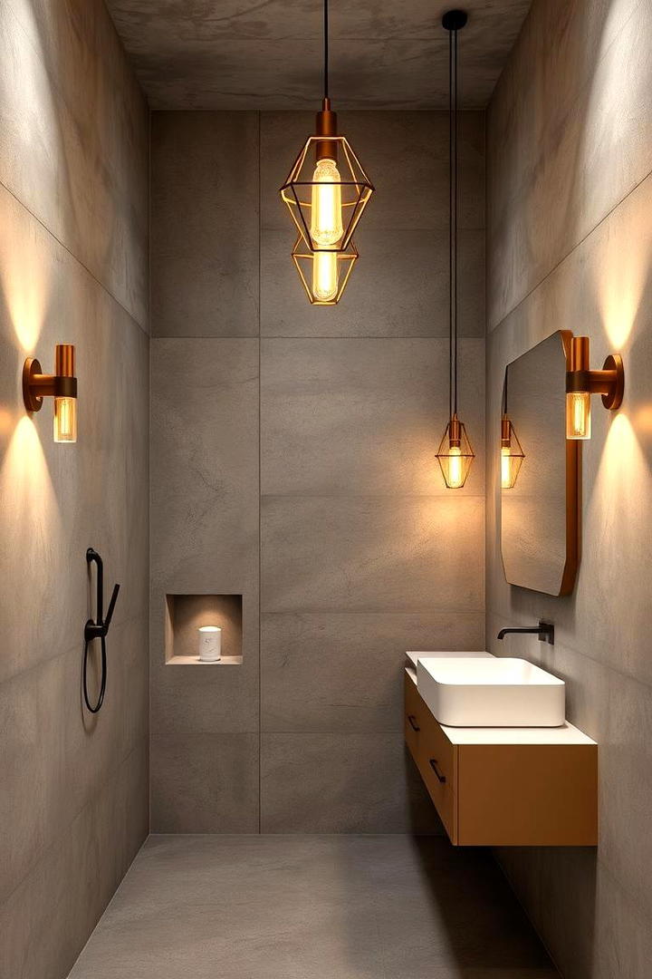 Contemporary Gold Bathrooms - 30 Gold Bathroom Ideas