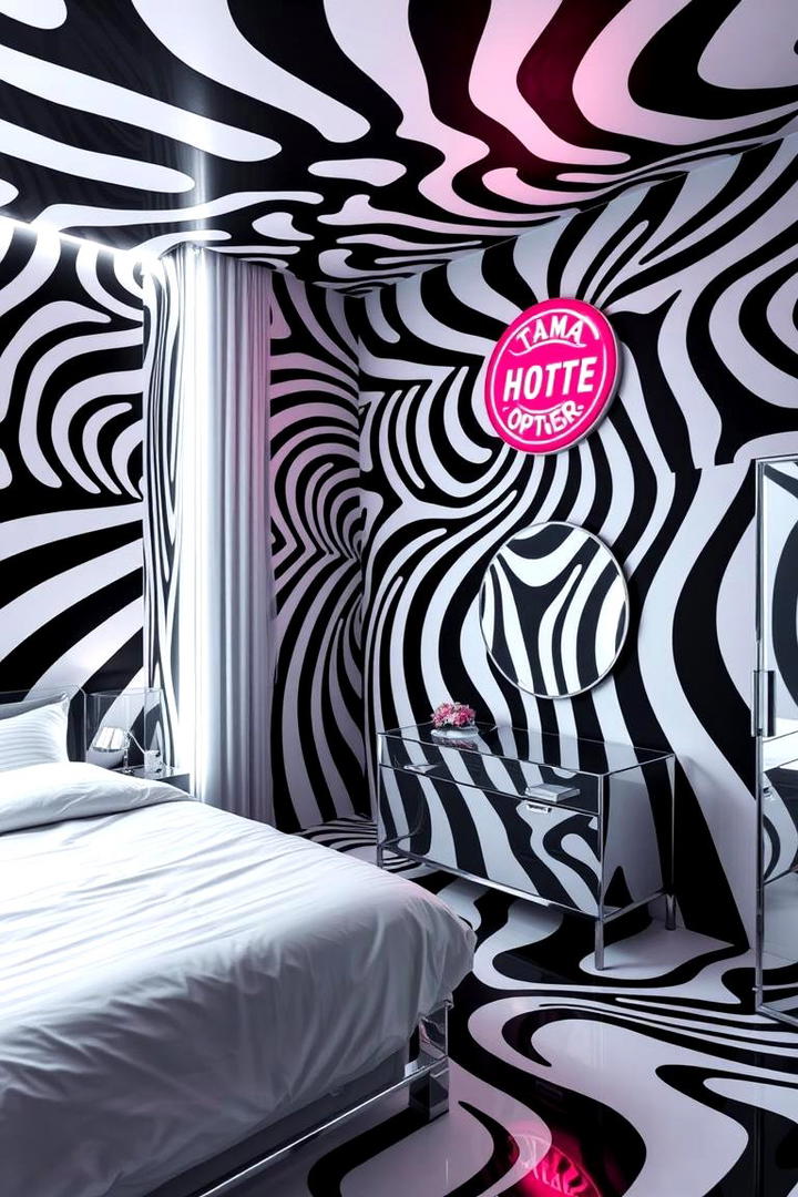 Contemporary Graphic Statements - 21 Bedroom Wallpaper Ideas