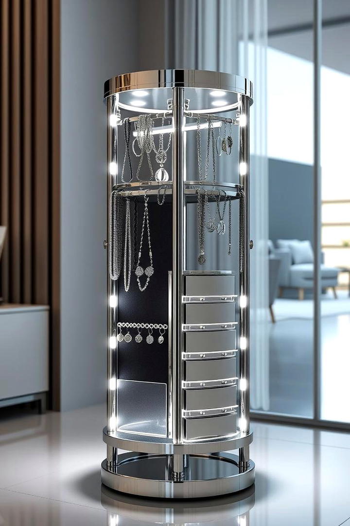 Contemporary Jewelry Tower - 30 Jewelry Storage Ideastxt