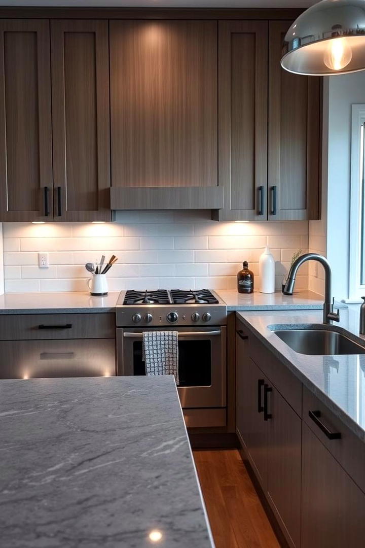 Contemporary Kitchen Layout - 30 Grey House With Black Trim